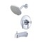 Olympia Faucets Single Handle Tub/Shower Trim Set, Wallmount, Polished Chrome T-2384 - alternate 1